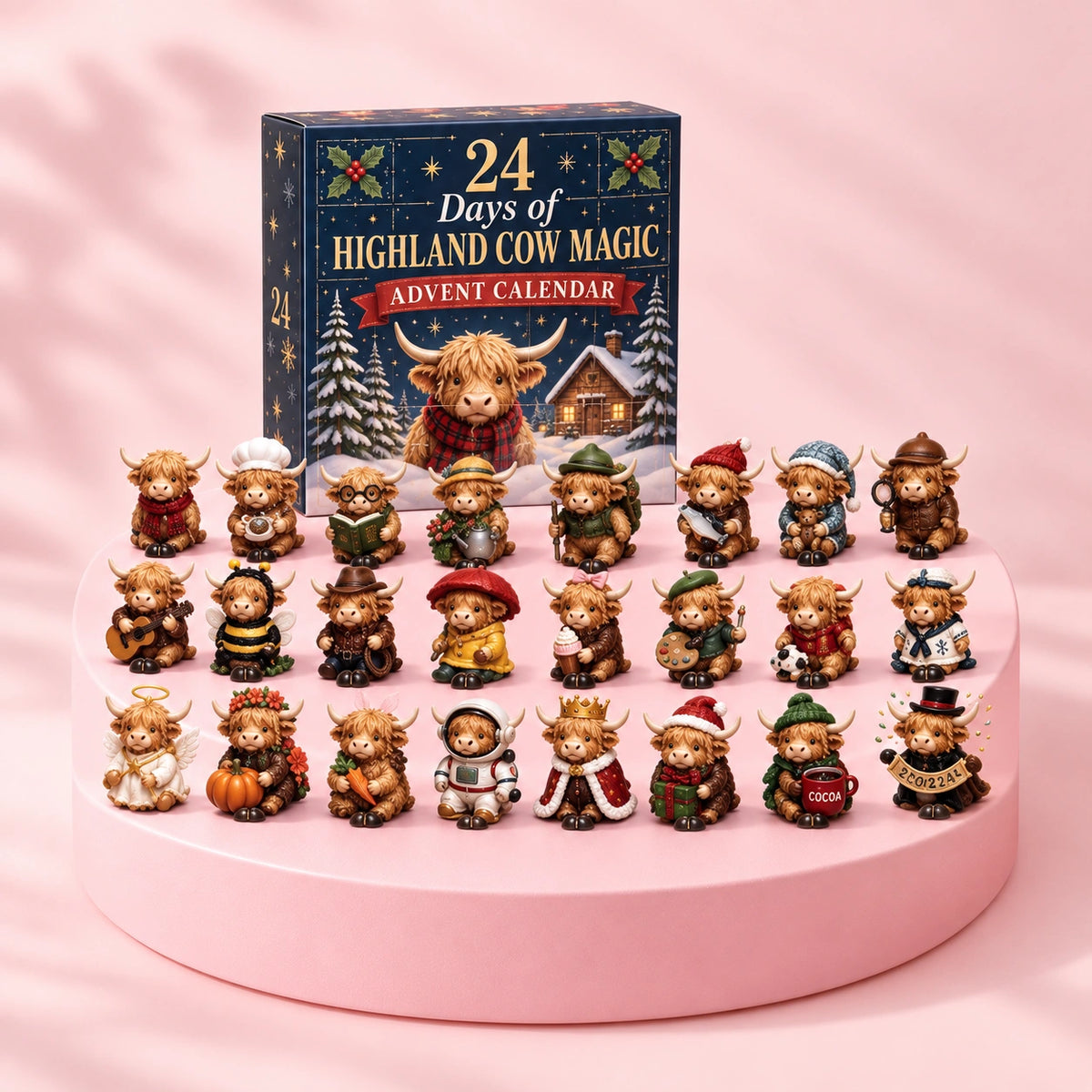 Highland Cow Advent Calendar – 24 Christmas Surprises