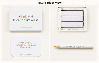 Conversation cards with two doodle pencils for interactive family activities