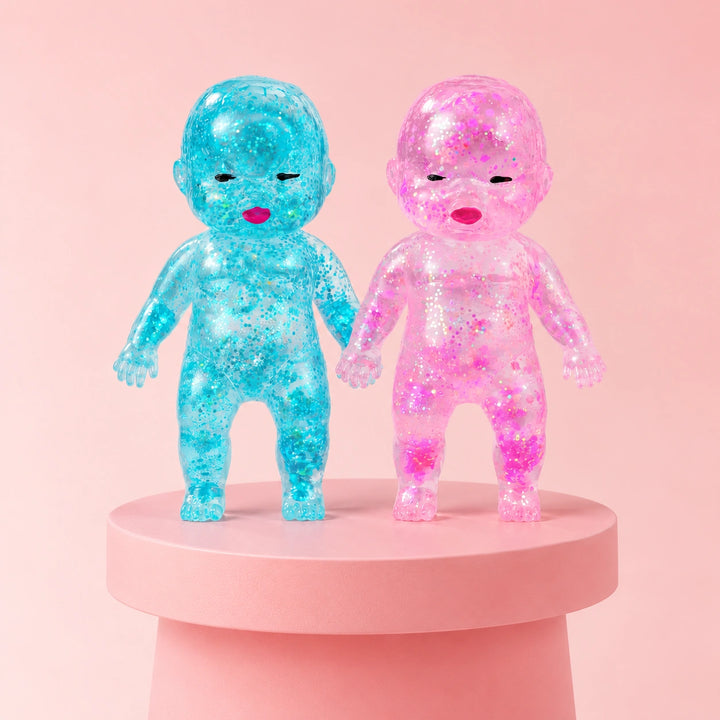 Colorful glitter baby squishy toy