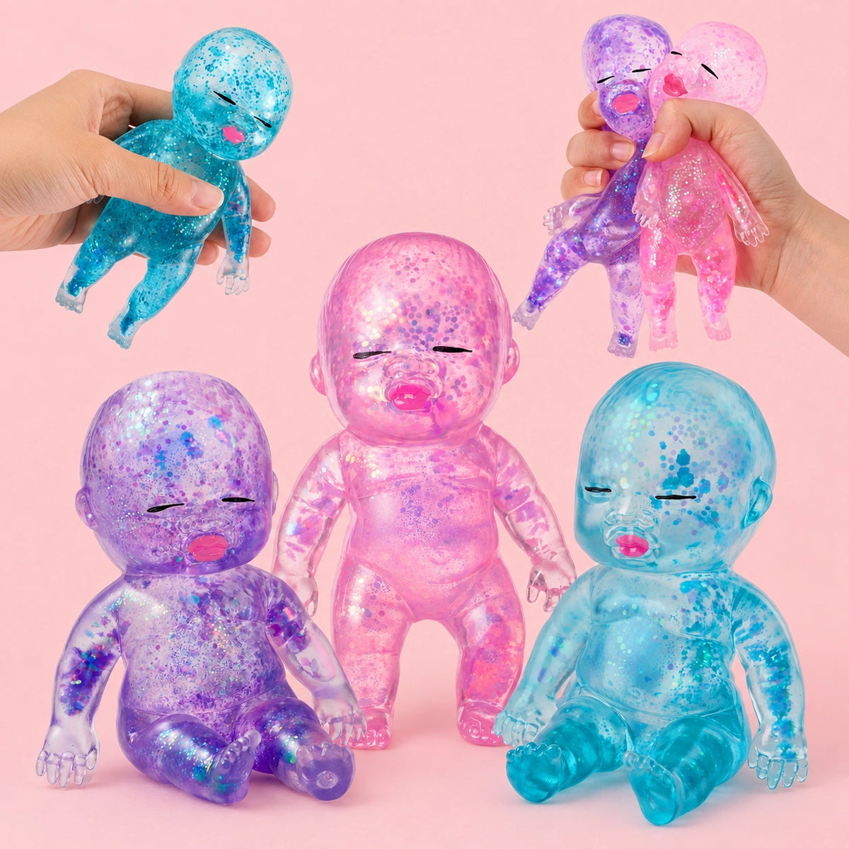 Portable sensory toy for keeping hands engaged during travel, waiting time, study breaks and daily activities.